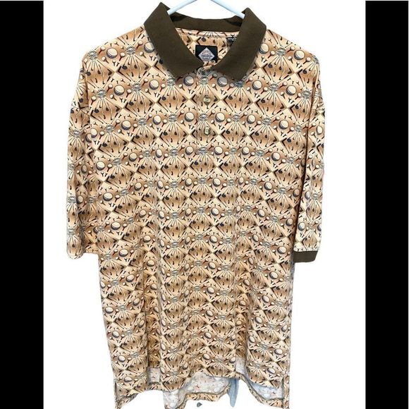 Tabasco, golf polo, size large, golf print - Picture 1 of 3